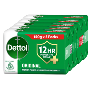 Dettol  original bathing soap pack of 5 *150 gm