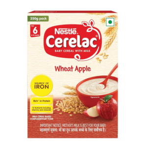 Ceralac baby food cereal wheat apple 6 to 24  months 350 gm