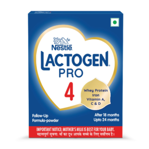 Lactogen pro 4 follow up with iron  18 to 24 months  400 gm